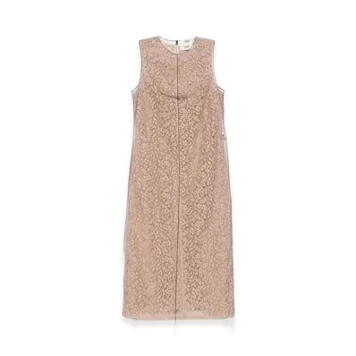 FENDI Women's Lace Midi Dress "Antique Pink"