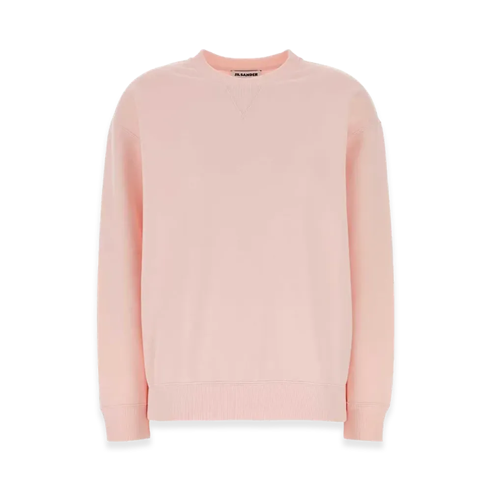 Jil Sander Women's Cotton Sweatshirt "Pink"