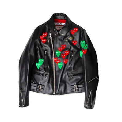 PLAY COMME des GARCONS MARKET PLAY x Lewis Leathers Riders Jacket "Black"