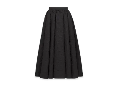Dior Women's Flared Mid-Length Skirt "Black"