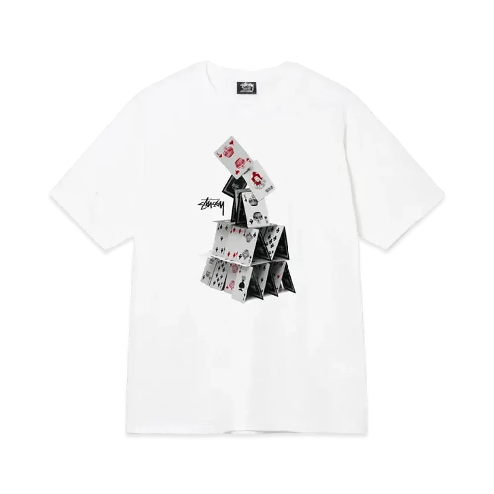 Stussy HOUSE OF CARDS TEE "White"