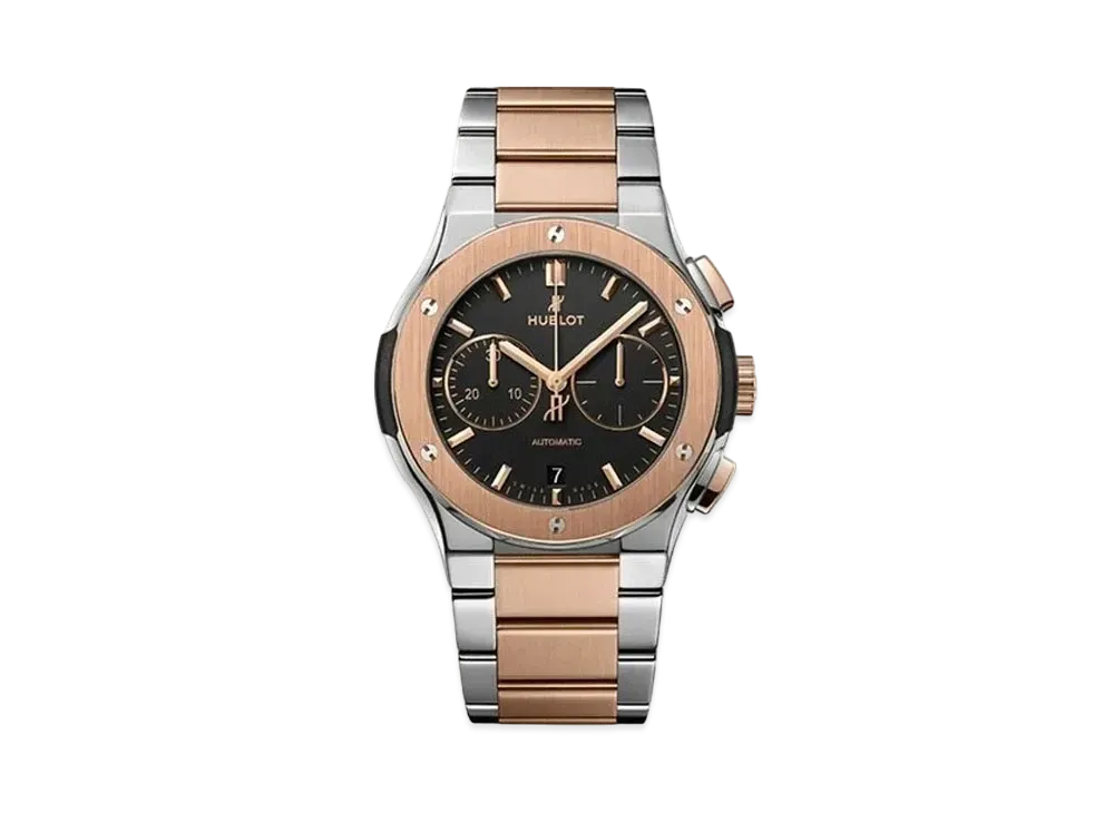 HUBLOT Classic Fusion Chronograph Titanium King Gold Bracelet 42mm