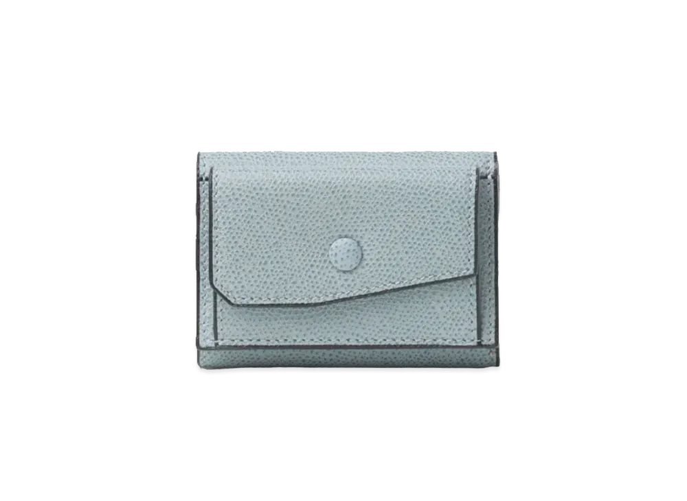 Valextra Compact Purse "Powder Blue"