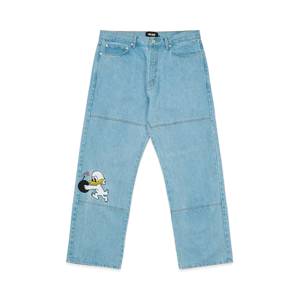 PALACE DUCK BOMB PANEL JEANS "Stone Wash"