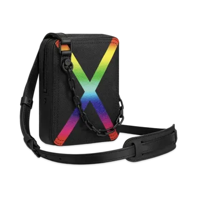 Louis Vuitton Taiga Rainbow Danube Messenger Bag