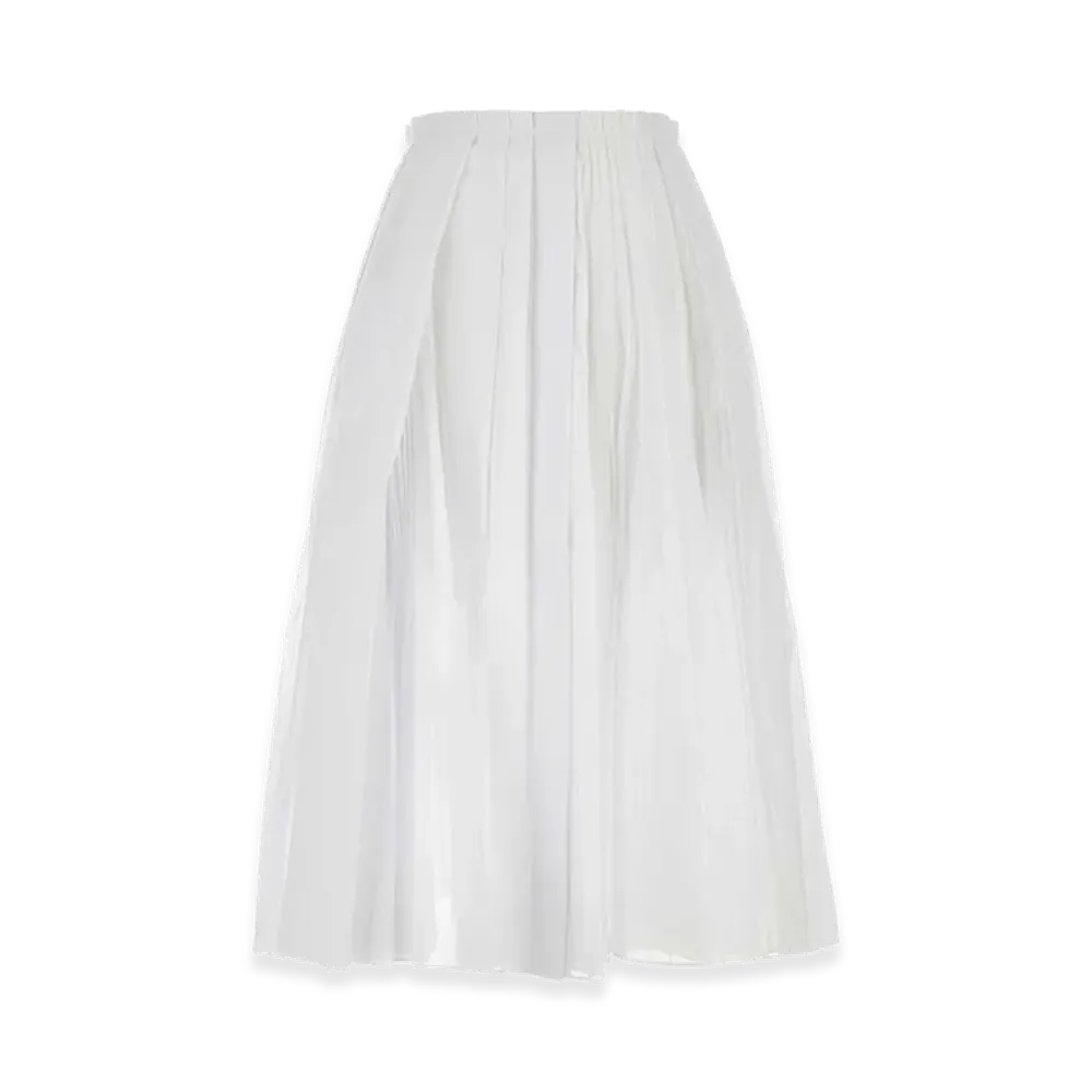 Jil Sander Women's Organdy Skirt "White"