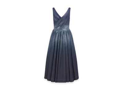 Dior Women's Flared Mid-Length Dress Gradient "Blue Denim"