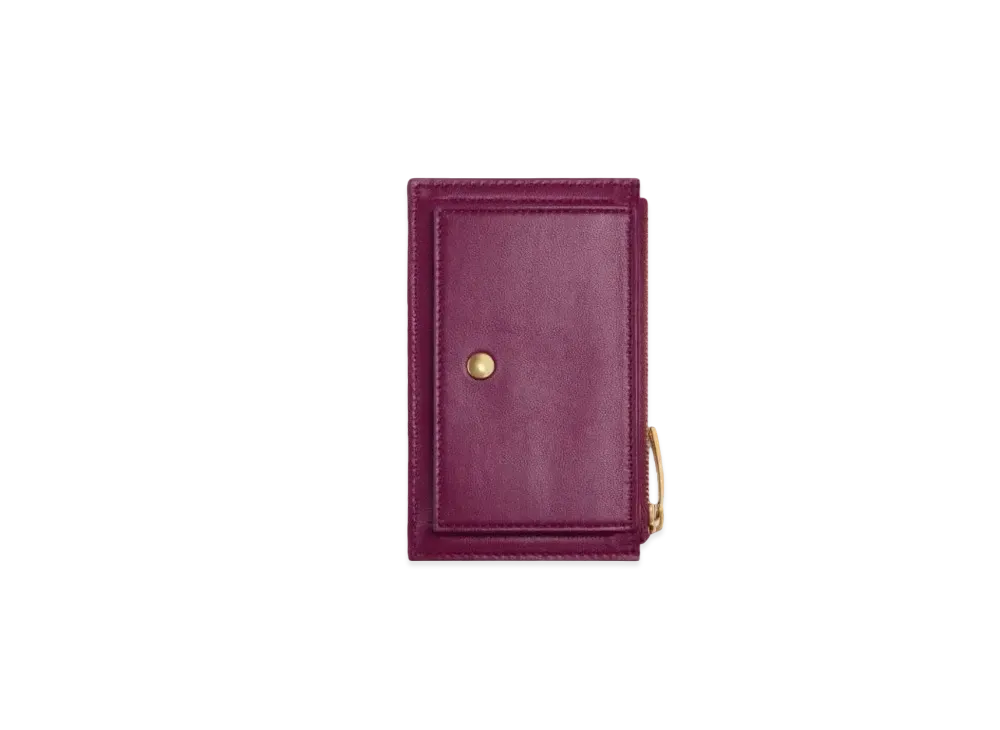 Bottega Veneta Zipped Card Holder With Coin Purse "Cinnabar"