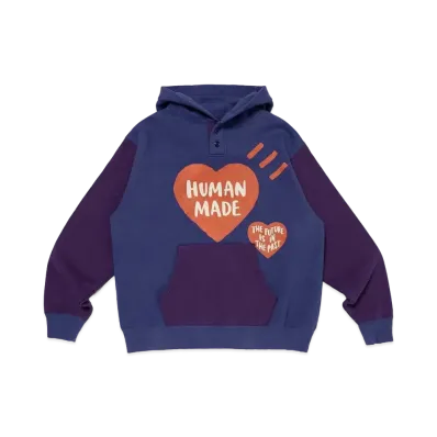 HUMAN MADE Colorblock Hoodie "Navy"