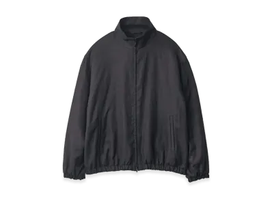 ssstein Light Linen Shirred Light Zip Jacket "Black"