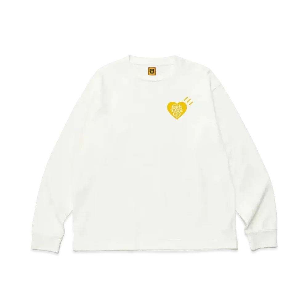 HUMAN MADE GDC Daily L/S T-Shirt "White" / VERDY