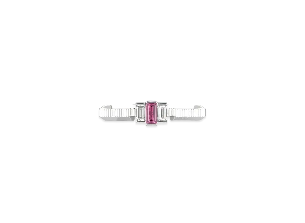 GUCCI Link To Love Rubellite And Diamond Ring