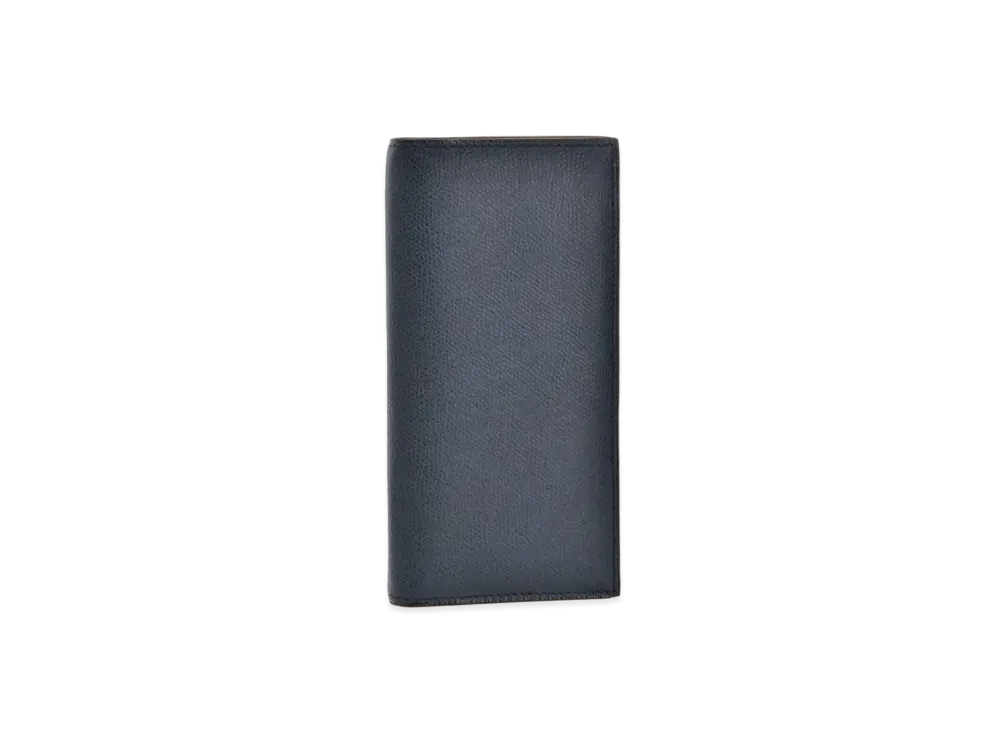 Valextra Passport Case 6 Card "Navy"