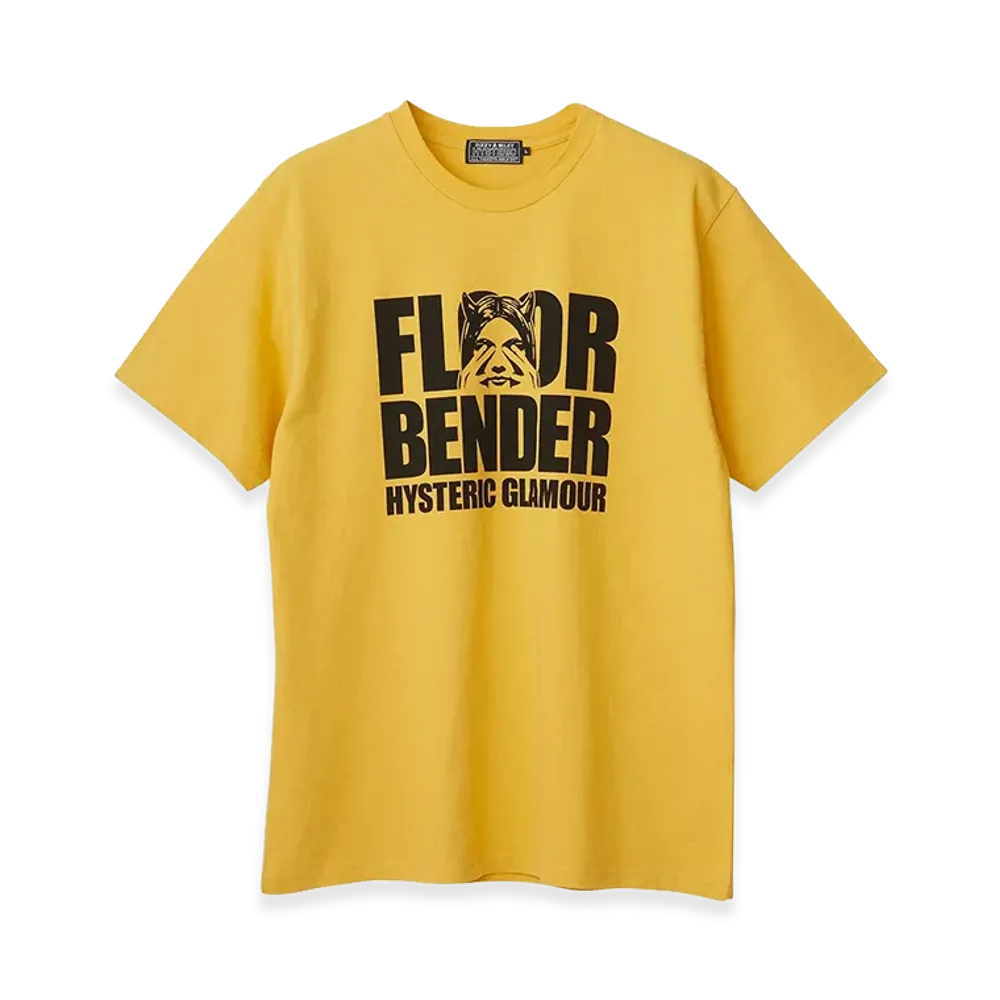 HYSTERIC GLAMOUR FLOOR BENDER T-Shirt "Yellow"