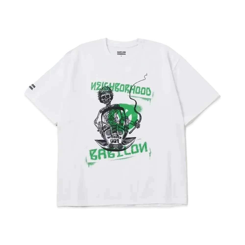 NEIGHBORHOOD x BABYLON . Tee SS-2 "White"