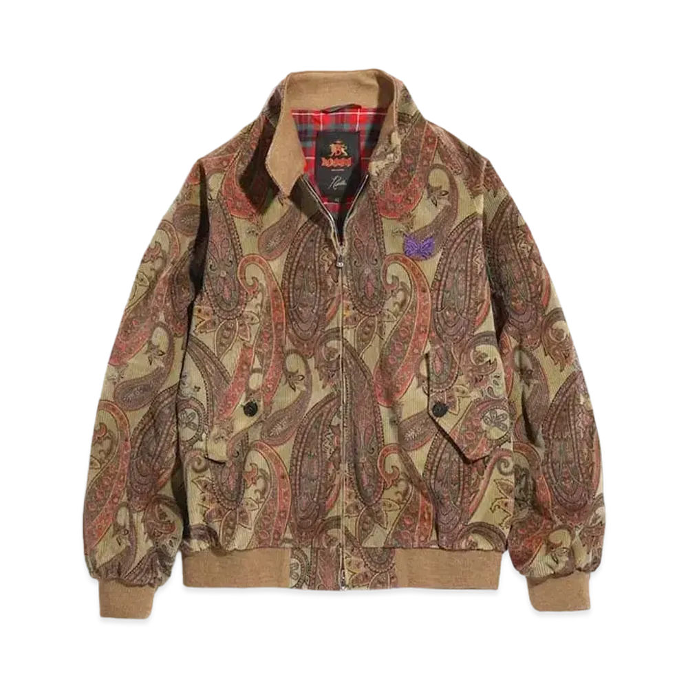 Needles X BARACUTA - G9 - C/PU 8W CORDUROY / PAISLEY PT. "Khaki"