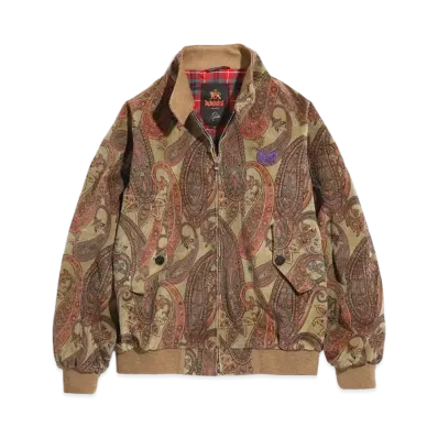 Needles X BARACUTA - G9 - C/PU 8W CORDUROY / PAISLEY PT. "Khaki"