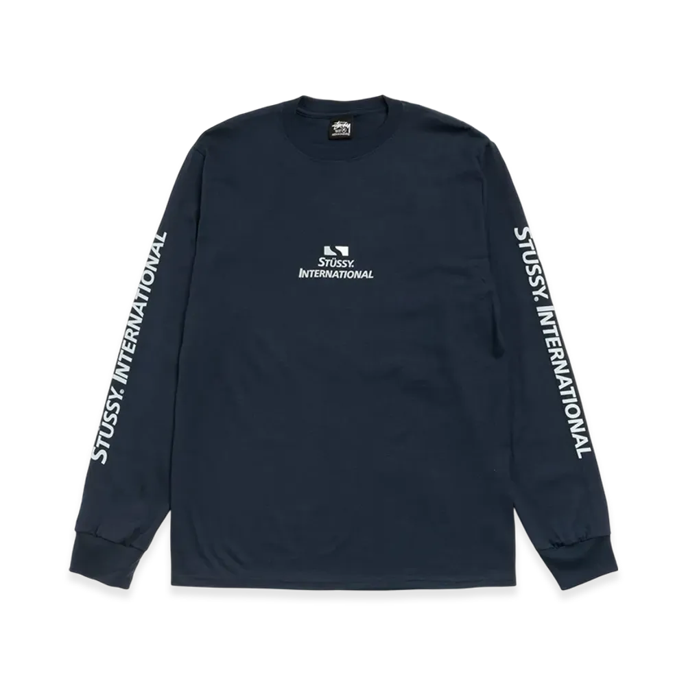 Stussy International Ls Tee "Navy"