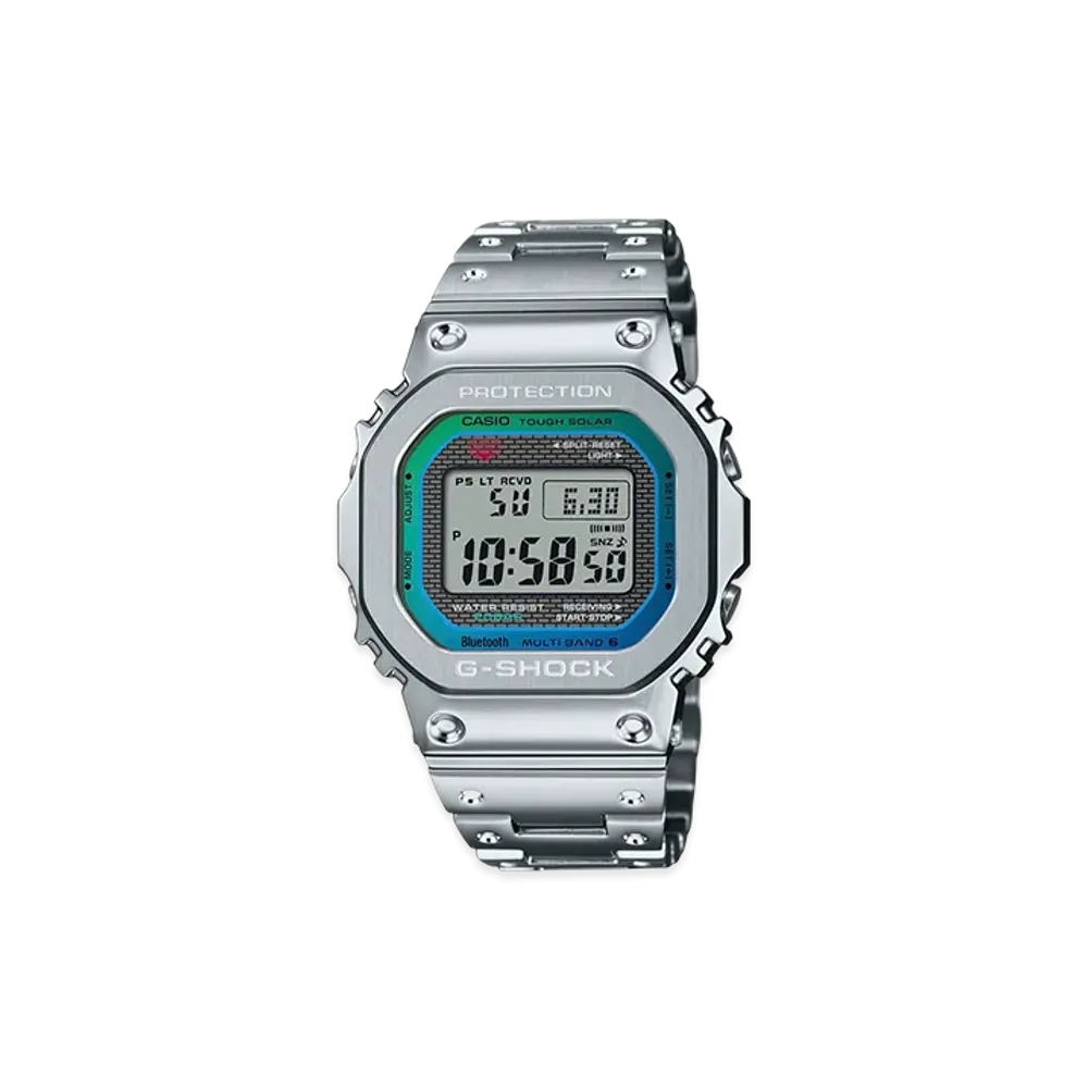 Casio G-Shock Bluetooth Multi-6 Radio Solar Full Metal M Watch "Silver"