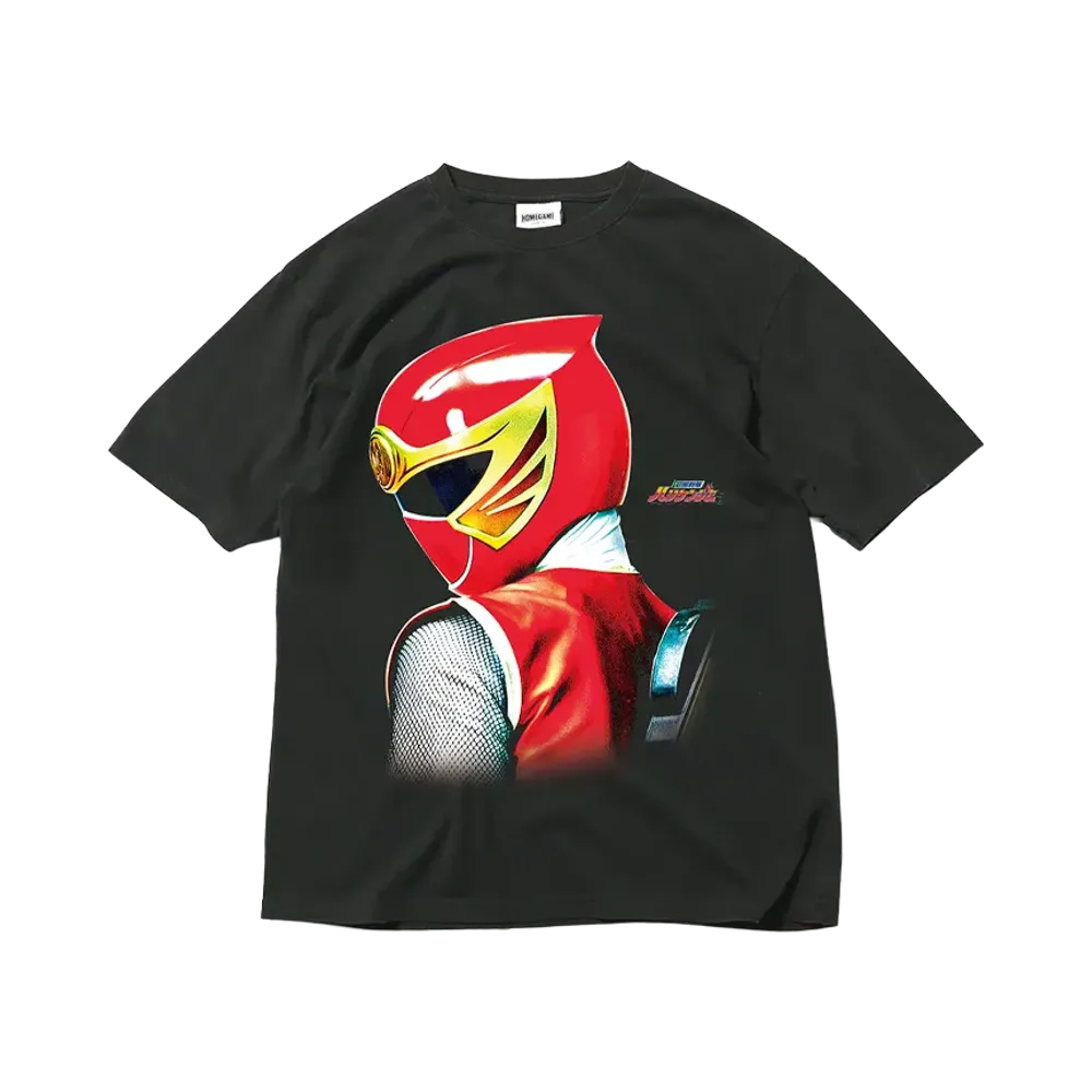スーパー戦隊 x HOMEGAME \ 2002 ハリケンレッド TEE "BLACK"