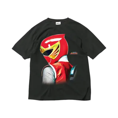 スーパー戦隊 x HOMEGAME \ 2002 ハリケンレッド TEE "BLACK"