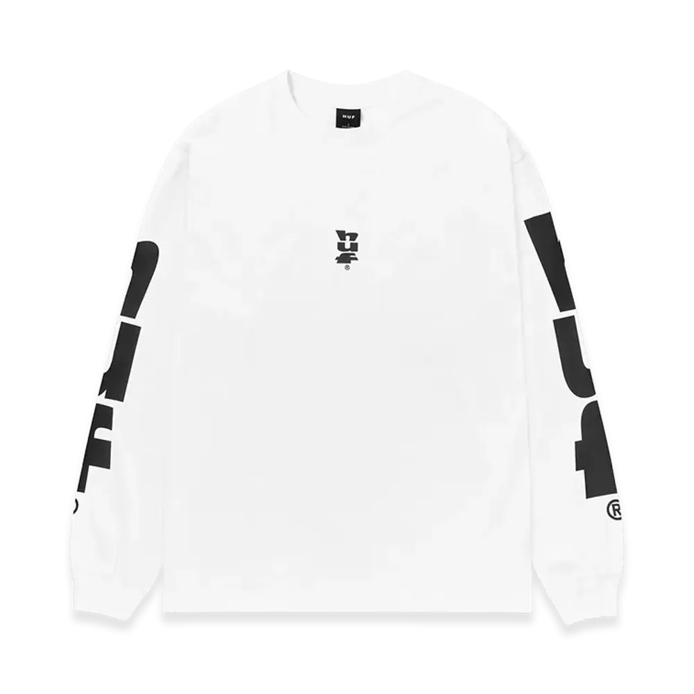 HUF Megablast LS Tee "White"