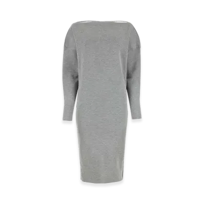 GUCCI Women's Stretch Wool Blend Dress "Grey"