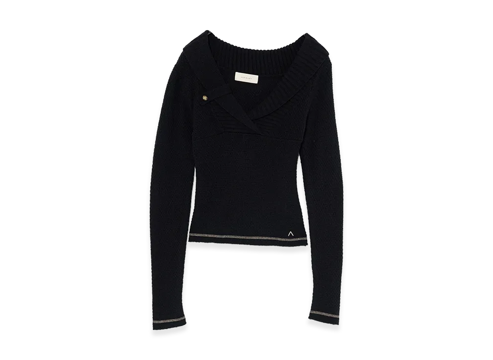 ANDMARY Women's Leni Cachecoeur Knit Tops "Black"