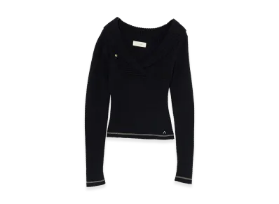 ANDMARY Women's Leni Cachecoeur Knit Tops "Black"