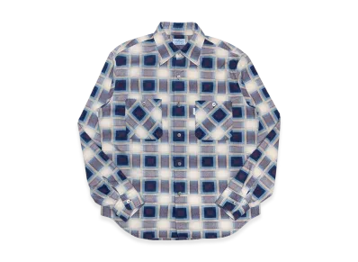 SubCulture Cotton Print Shirt "Blue Check"