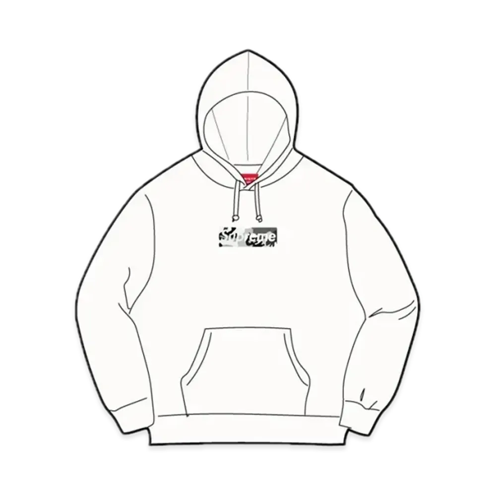 Supreme Miami Box Logo Hooded Sweatshirt "White"