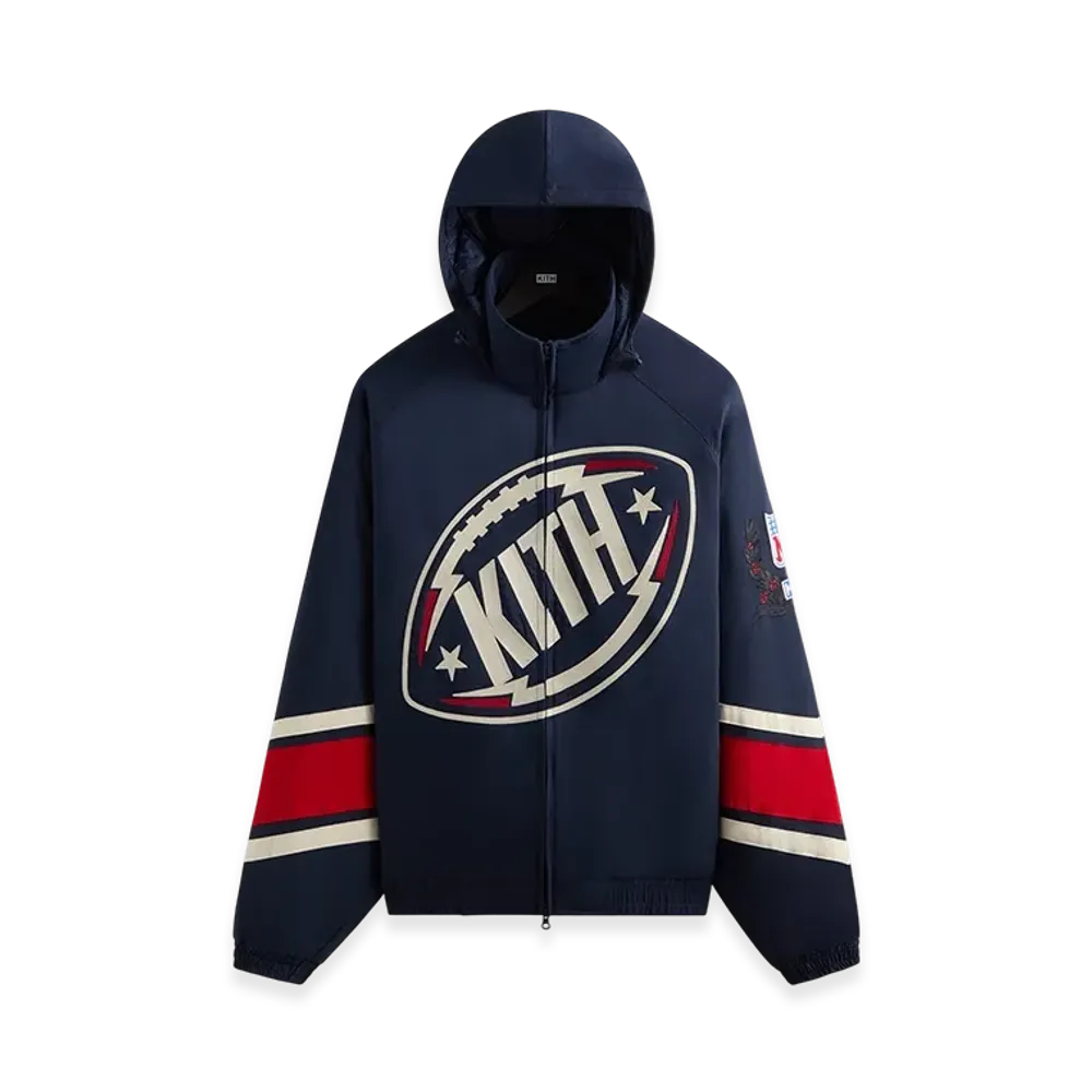 Kith x the NFL New York Giants Padded Nylon Jacket "Nocturnal"