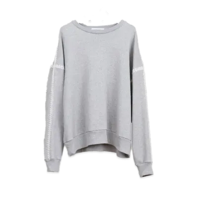 DISCOVERED SHELL STITCH SWEAT "Grey"