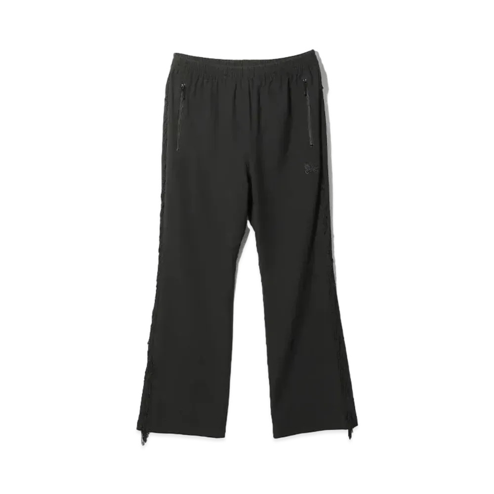 Needles Fringe Boot-Cut Track Pant - Poly Kersey "Black"