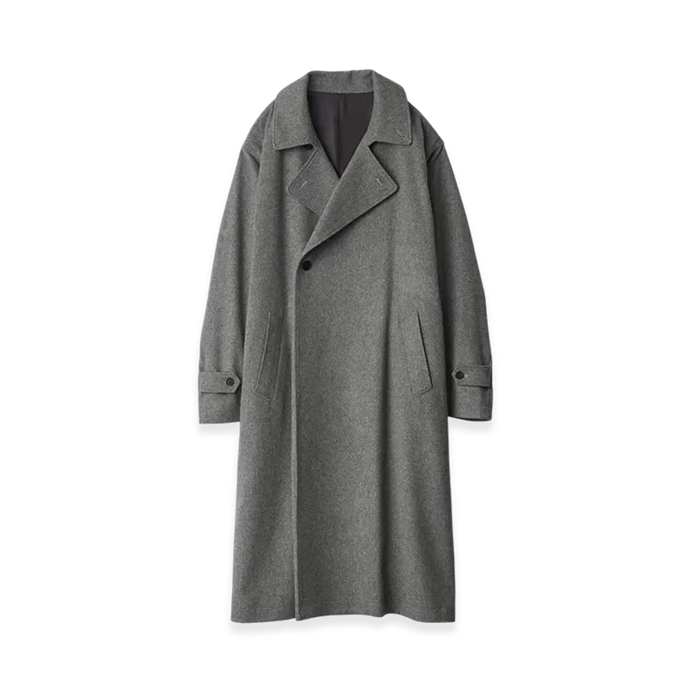 ssstein Oversized Double Breasted Coat "Grey"