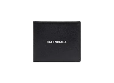 BALENCIAGA Cash Square Folded Coin Wallet "Black"