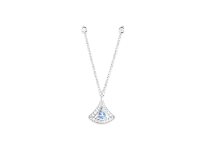 BVLGARI Divas' Dream Necklace With Pave Diamonds "White Gold"
