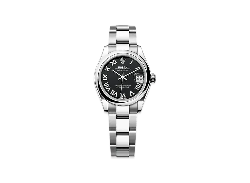 ROLEX Datejust 31 Oystersteel "Black"