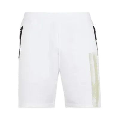 Stone Island 66865 Stripes Three Print Loose Fit Bermuda Shorts - 24SS "White"