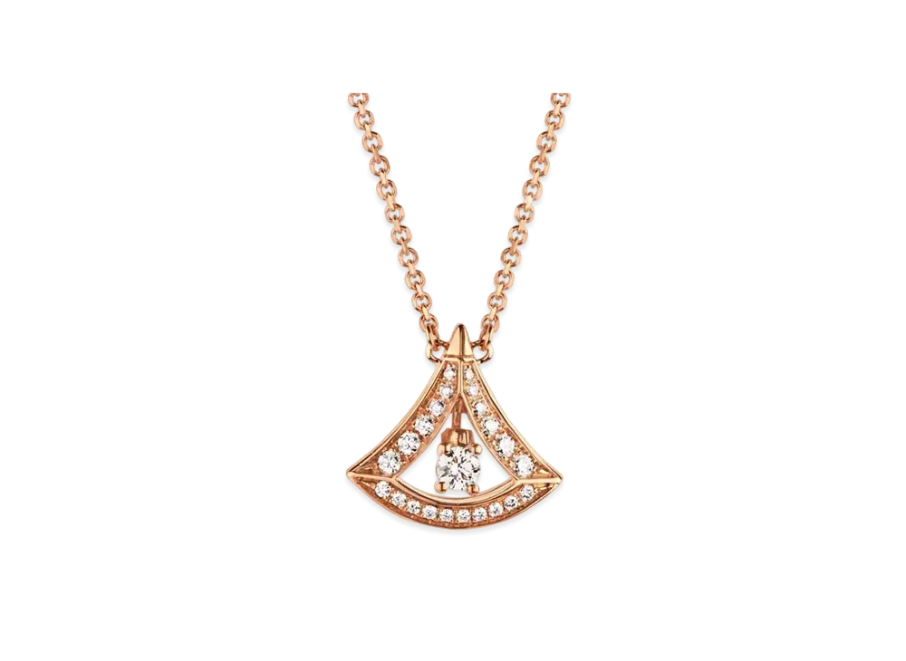 BVLGARI Divas Dream Necklace Diamond "Pink Gold"