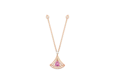 BVLGARI Divas' Dream Necklace With Diamonds "Pink Gold"