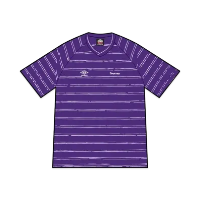 Supreme x Umbro Stripe Soccer Jersey "Purple"