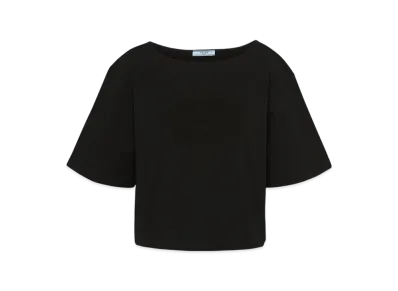 PRADA Women's Jersey T-Shirt "Black"