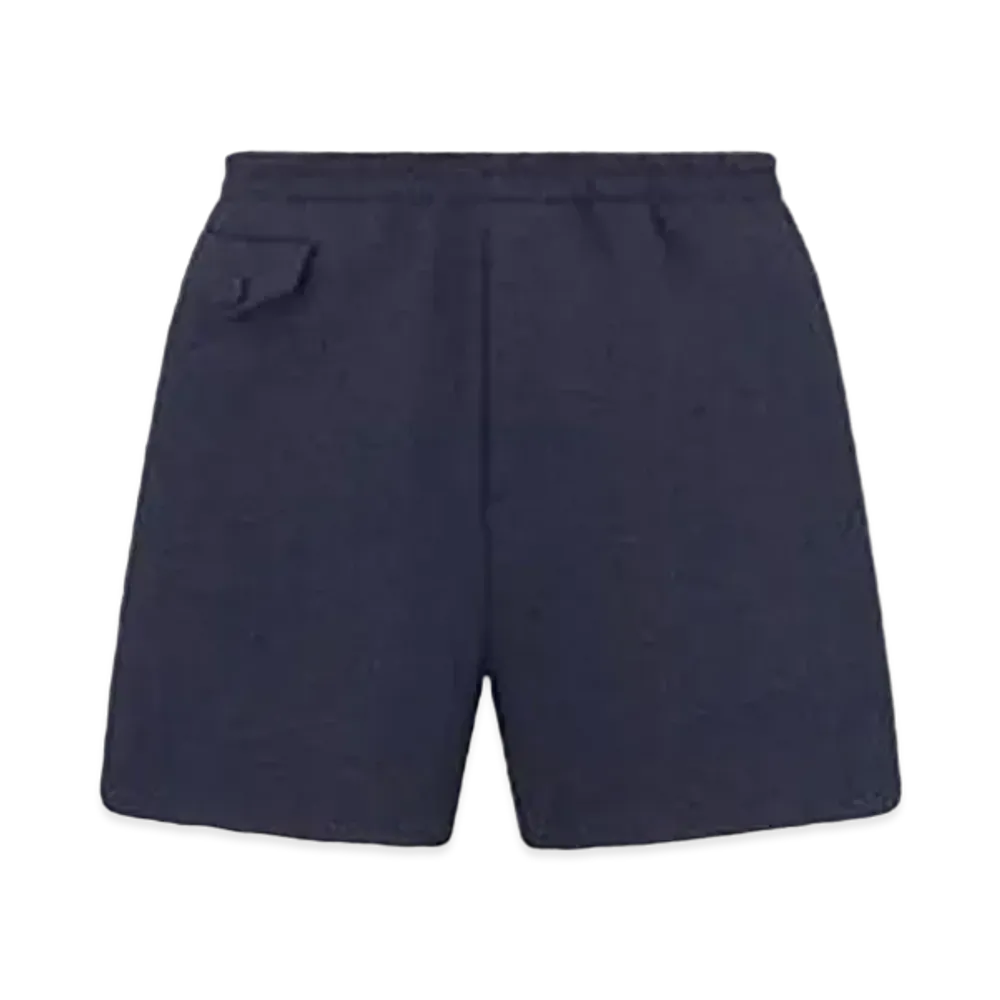 Dior Shorts Wool and Cotton Blend Tweed "Blue"