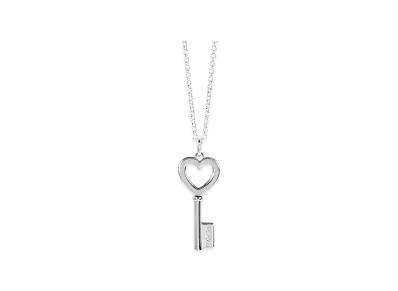Tiffany & Co. Women's Key Heart Pendant Necklace "Silver"