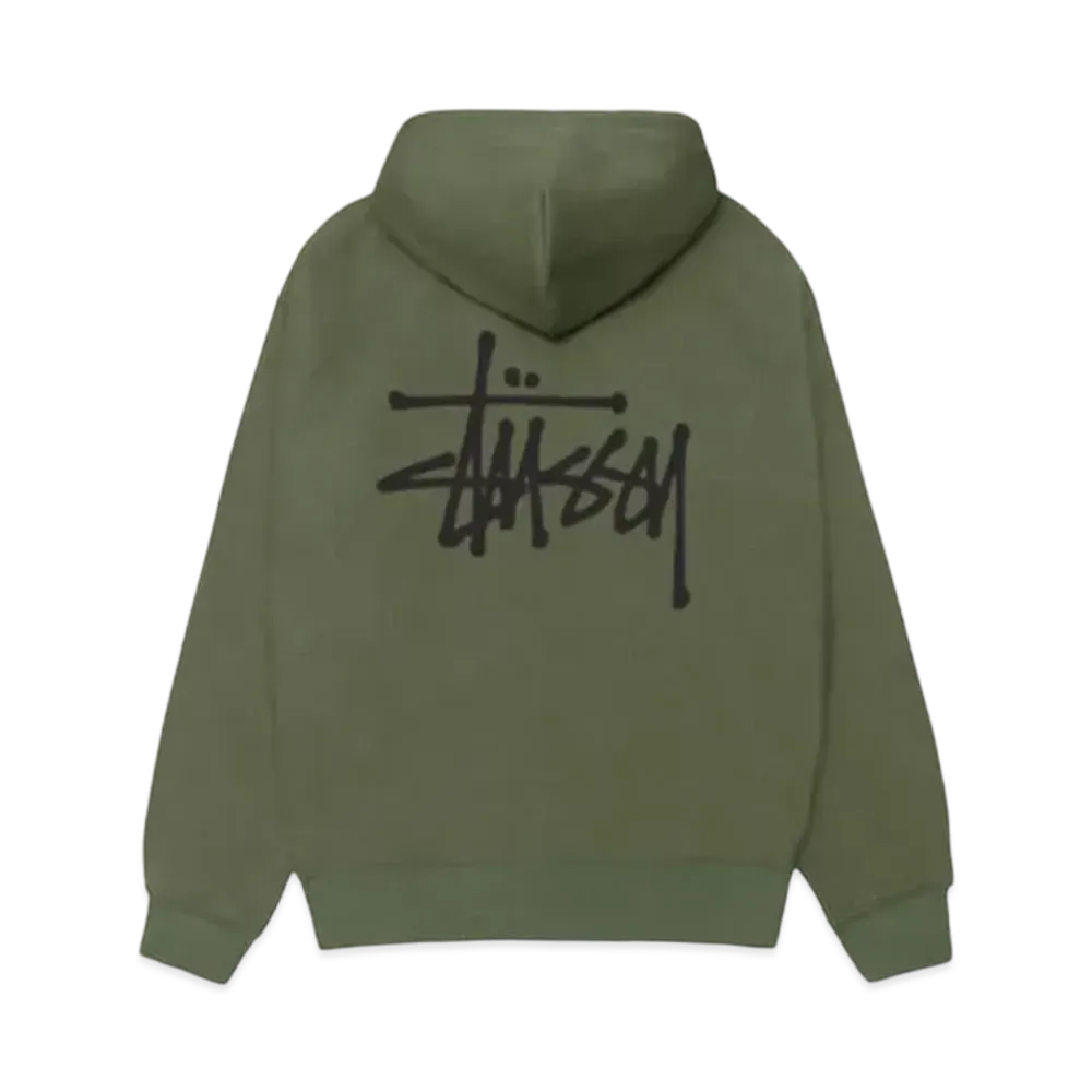 Stussy Basic Zip Hoodie "Olive"