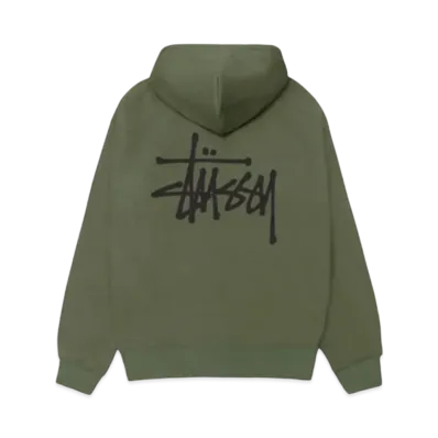 Stussy Basic Zip Hoodie "Olive"