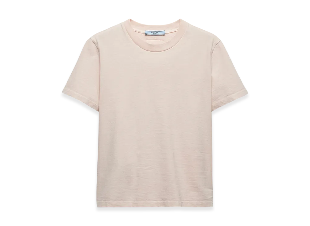 PRADA Women's Jersey T-Shirt "Peach"