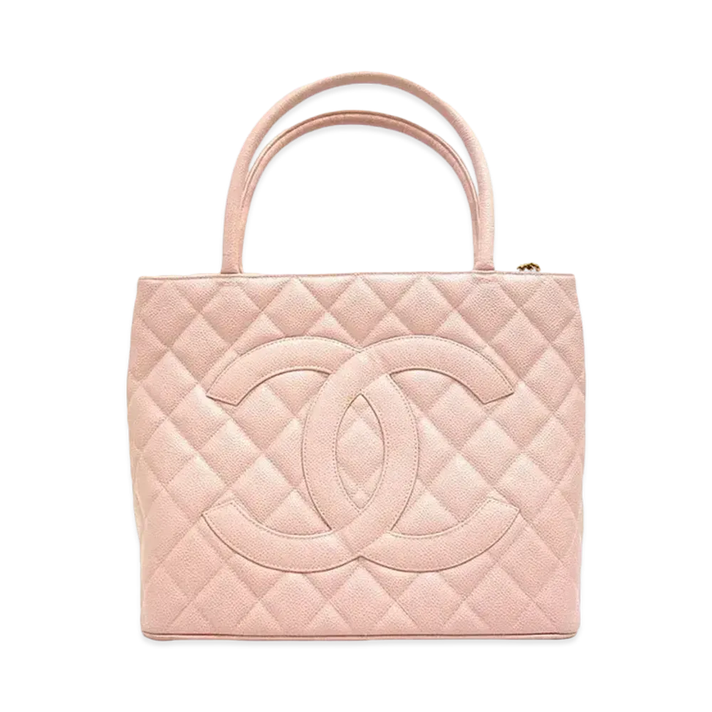 CHANEL Caviar Skin Reprint Tote "Pink"