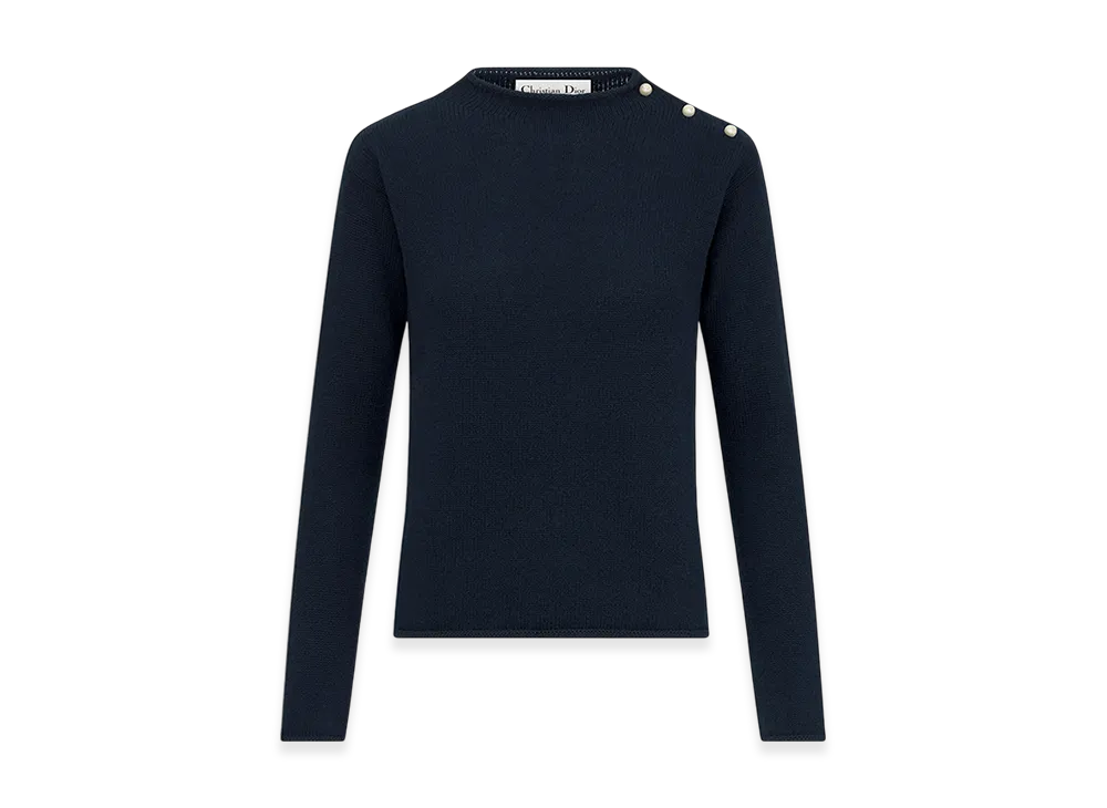 Dior Women's Sweater Cashmere Knit "Deep Blue"